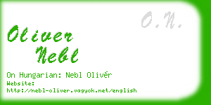 oliver nebl business card